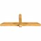 Ekena Millwork Eugene Rough Sawn Timber Gable Bracket, Western Red Cedar, 60"W x 22"H x 4"D x 4"F, 9/12 Pitch GBW060X22X0404EUG00RWR - alternate 4